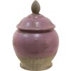 Clayre & Eef 6CE1383 Vaso da fiori per interni rosa, beige Ø 19x26 cm