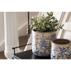 Clayre & Eef 6CE1396M Vaso da fiori per interni blu,...