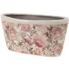 Clayre & Eef 6CE1411 Vaso da fiori per interni rosa 27x13x14 cm