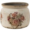 Clayre & Eef 6CE1419M Vaso da fiori per interni rosa, beige Ø 15x13 cm