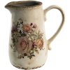 Clayre & Eef 6CE1420 Brocca decorativa Rosa, Beige 16x11x18 cm