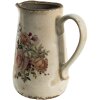 Clayre & Eef 6CE1420 Brocca decorativa Rosa, Beige 16x11x18 cm