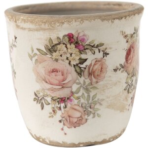 Clayre & Eef 6CE1421L Vaso da fiori per interni rosa,...
