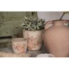 Clayre & Eef 6CE1421S Vaso da fiori per interni rosa, beige Ø 11x10 cm