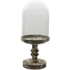 Clayre & Eef 6GL3011L Campana di vetro grigio Ø 21x49 cm