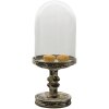 Clayre & Eef 6GL3011L Campana di vetro grigio Ø 21x49 cm