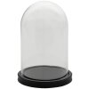 Clayre & Eef 6GL3365 Campana di vetro nera Ø 17x25 cm