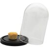 Clayre & Eef 6GL3365 Campana di vetro nera Ø 17x25 cm