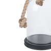 Clayre & Eef 6GL3367 Campana di vetro nera 17x17x28 cm