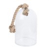 Clayre & Eef 6GL3367 Campana di vetro nera 17x17x28 cm