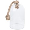 Clayre & Eef 6GL3367 Campana di vetro nera 17x17x28 cm