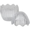 Clayre & Eef 6GL3383 Bonbonnière con coperchio Uovo trasparente Ø 9x12 cm