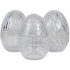Clayre & Eef 6GL3383 Bonbonnière con coperchio Uovo trasparente Ø 9x12 cm