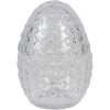 Clayre & Eef 6GL3385 Bomboniera con coperchio Uovo trasparente Ø 9x12 cm