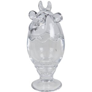 Clayre & Eef 6GL3387 Bomboniera con coperchio Mucca...