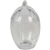 Clayre & Eef 6GL3388 Bonbonnière con coperchio Uovo trasparente Ø 9x13 cm