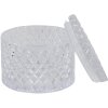 Clayre & Eef 6GL3391 Bonbonnière con coperchio Trasparente Ø 11x8 cm