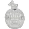 Clayre & Eef 6GL3393 Bomboniera con coperchio Coniglio trasparente 8x8x11 cm