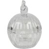 Clayre & Eef 6GL3393 Bomboniera con coperchio Coniglio trasparente 8x8x11 cm