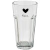 Clayre & Eef 6GL3713 Bicchiere per acqua trasparente Ø 8x15 cm - 320 ml