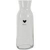 Clayre & Eef 6GL3807 Caraffa trasparente Ø 9x25 cm - 1000 ml