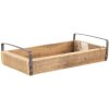 Vassoio decorativo Clayre & Eef (Set di 3) Marrone 35x20x5 - 30x15x5 - 25x10x5 cm
