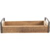 Vassoio decorativo Clayre & Eef (Set di 3) Marrone 35x20x5 - 30x15x5 - 25x10x5 cm