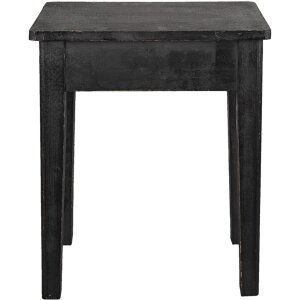 Clayre & Eef 6H2053 Sgabello decorativo nero 36x25x43 cm