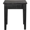 Clayre & Eef 6H2053 Sgabello decorativo nero 36x25x43 cm