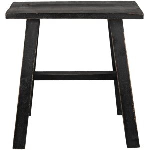 Clayre & Eef 6H2056 Sgabello decorativo nero 42x28x43 cm