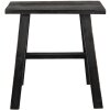 Clayre & Eef 6H2056 Sgabello decorativo nero 42x28x43 cm
