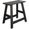 Clayre & Eef 6H2057 Sgabello decorativo nero 42x29x43 cm
