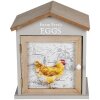 Clayre & Eef 6H2060 Casetta portauovo marrone 19x13x23 cm