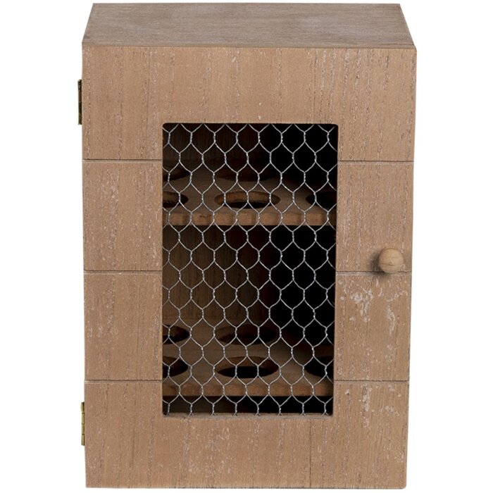 Clayre & Eef 6H2061 Armadio per uova marrone 17x12x24 cm