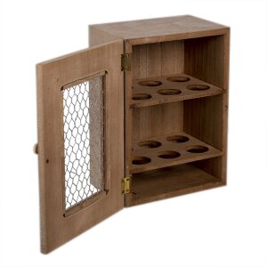 Clayre & Eef 6H2061 Armadio per uova marrone 17x12x24 cm
