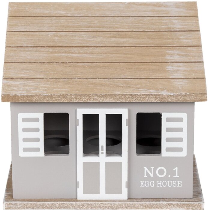 Clayre & Eef 6H2069 Uovo a casetta marrone 20x14x18 cm
