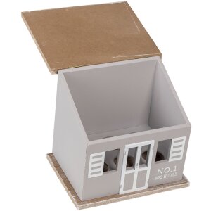 Clayre & Eef 6H2069 Uovo a casetta marrone 20x14x18 cm