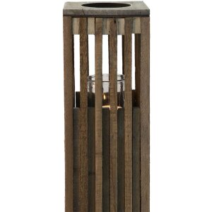 Clayre & Eef 6H2087 Lanterna marrone 14x14x54 cm