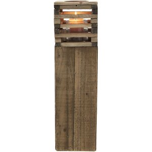 Clayre & Eef 6H2088 Lanterna marrone 14x14x52 cm