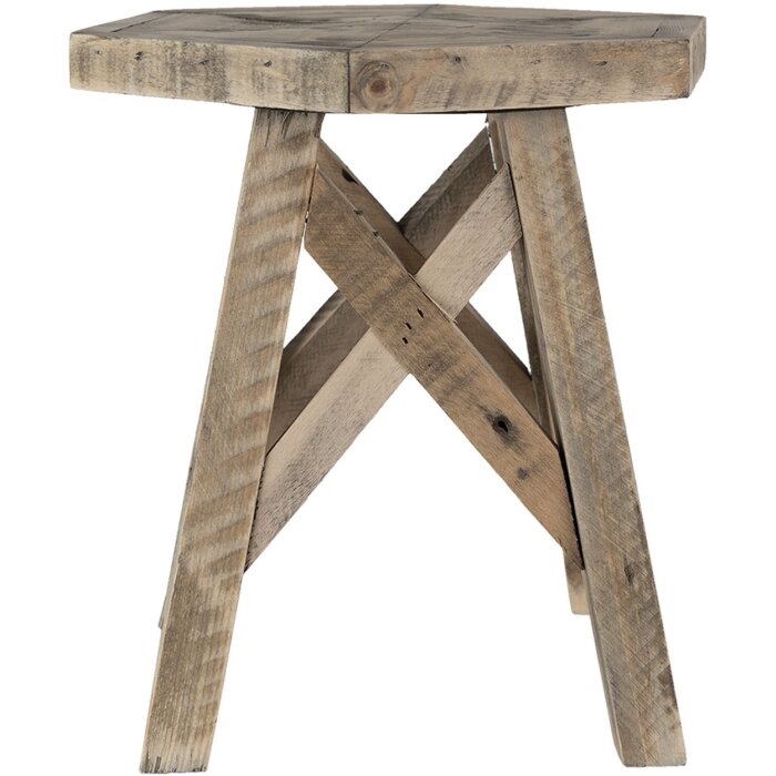 Clayre & Eef 6H2094 Fioriera da tavolo marrone 22x22x25 cm