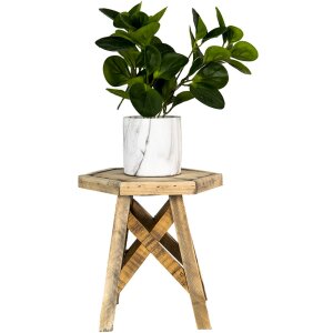 Clayre & Eef 6H2094 Fioriera da tavolo marrone 22x22x25 cm
