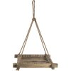 Clayre & Eef 6H2095 Vaso da fiori sospeso marrone 36x36 cm