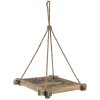 Clayre & Eef 6H2095 Vaso da fiori sospeso marrone 36x36 cm
