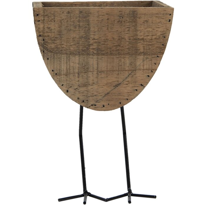 Clayre & Eef 6H2097 Vaso da fiori per interni marrone 17x13x25 cm