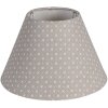 Clayre & Eef 6LAK0510 Paralume Ø 25x16 cm Grigio Tessile Puntini