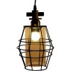 Clayre & Eef 6LMP755 Lampada a sospensione nera 18x18x31 cm E27-max 1x40W