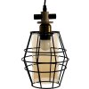 Clayre & Eef 6LMP755 Lampada a sospensione nera 18x18x31 cm E27-max 1x40W