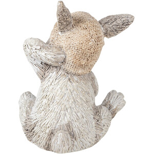 Clayre & Eef 6PR3493 Coniglio decorativo grigio 11x9x13 cm