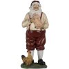 Clayre & Eef 6PR4755 Babbo Natale 11x9x27 cm Rosso, Beige