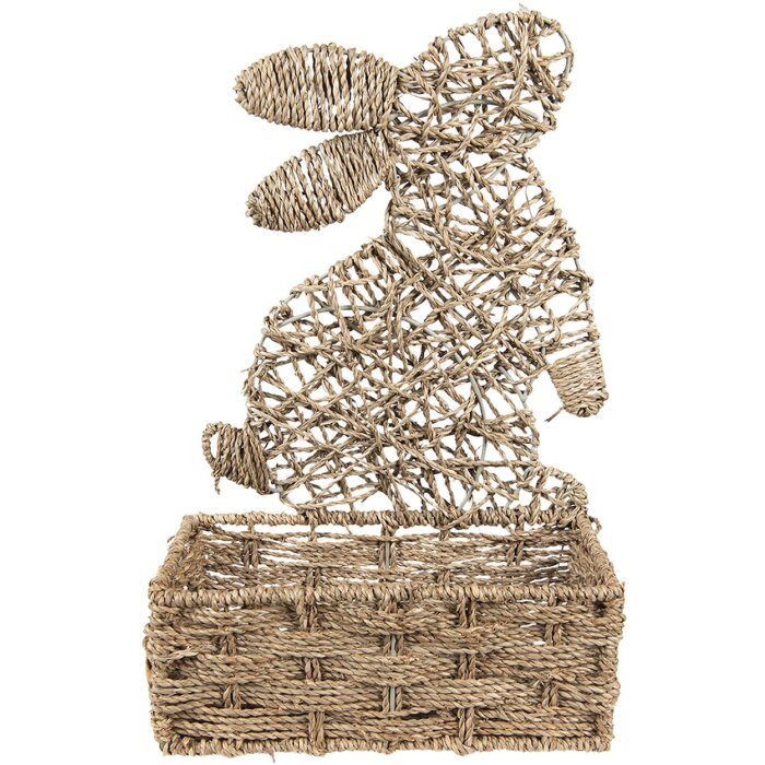 Clayre & Eef 6RO0562 Cestino portaoggetti Rabbit Brown 30x14x49 cm